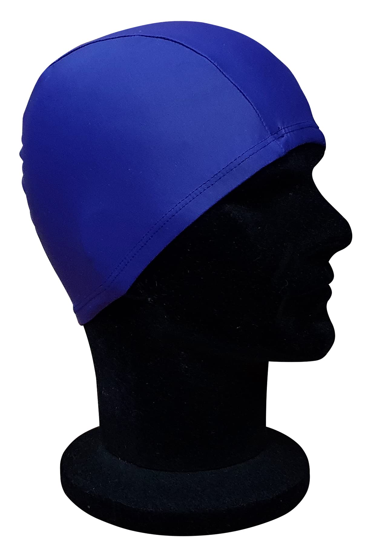 CHEX Elasticated Synthetic Nylon Spandex Soft And Easy Fit Pull On Modesty Swimming Hat Matt Finish Plain Colours Ages 3+ Years One Size Adults (Dark Purple)