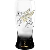 SIYSYAAIX Beer Glasses for Men, 16 oz Drinking Glass Set with Built-in Bottle Opener, Color-Shift Design, Pilsner Craft Glassware for Beer, Great Gift for Dad, Husband, Father’s Day or Anniversary (1)