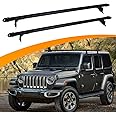 Snailfly Max 330lbs Load Capacity Crossbars Fit for 2007-2025 Jeep Wrangler JK JL & 2019-2025 Jeep Gladiator JT Upgraded Heavy Duty Roof Rack Cross Bars
