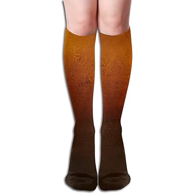 Women's Fashion Knee High Socks in Orange Copper Singapore