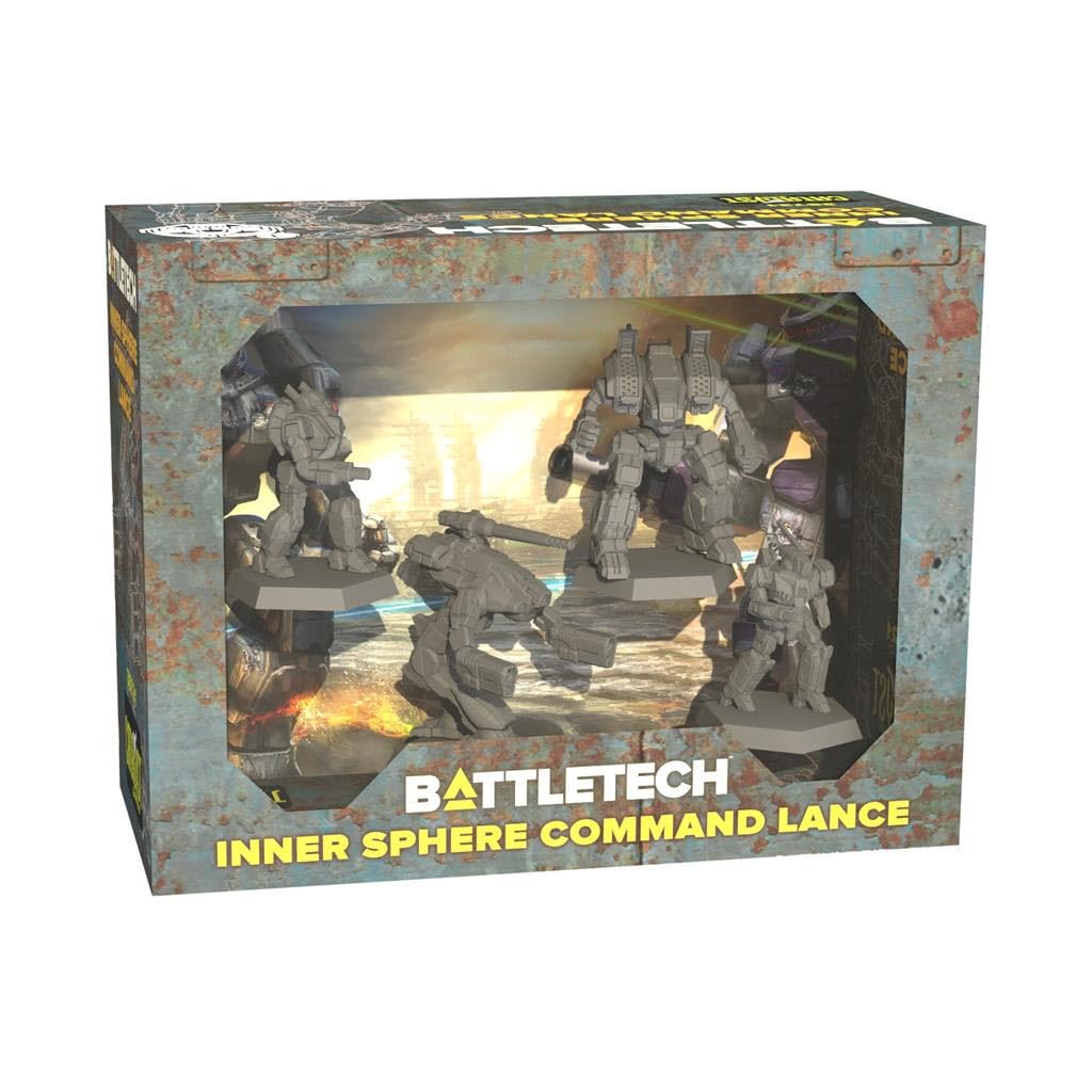 Catalyst Game Labs | BattleTech | Inner Sphere Command Lance Miniature Game for Ages 12+