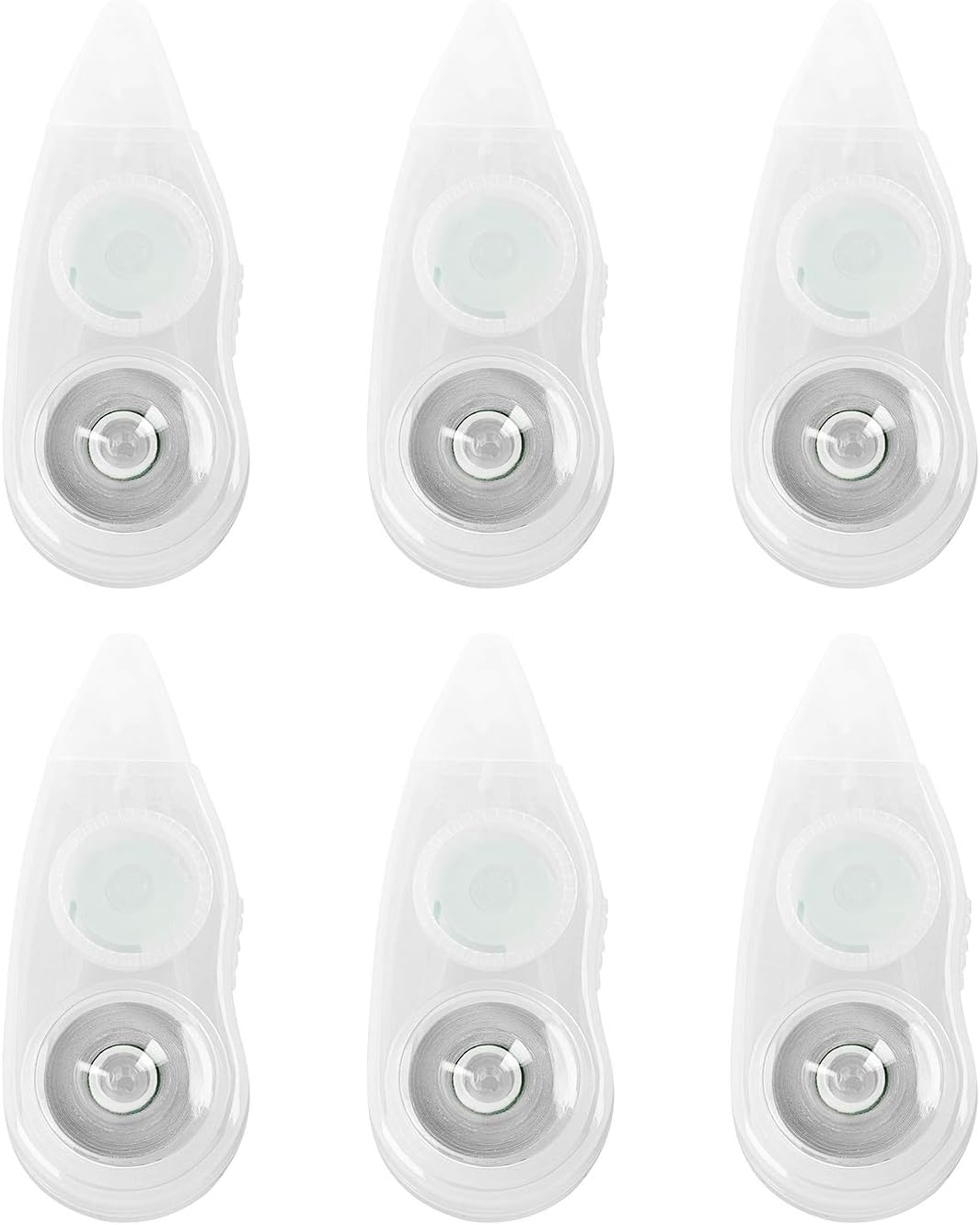 6 Pack Correction Tape Mini White Out Tape Eraser Wipe Out Tape School