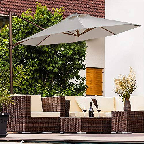 Abba Patio 11 ft Patio Offset Hanging Umbrella Outdoor Cantilever