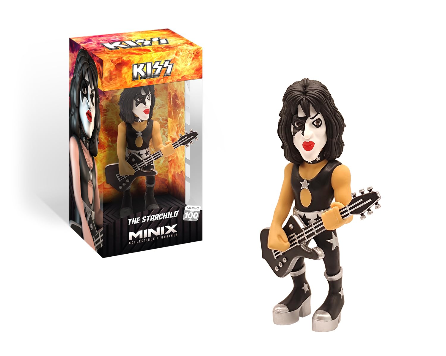 MINIX Bandai Kiss The Starchild Model | Collectable The Starchild Kiss Figure | Bandai Kiss Merchandise Range | Collectible Glam Metal Figures Make Great Kiss Gifts For Boys And Girls