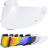 VCOROS I90 Helmet Visor Shield for HJ-33 I91 Motorcycle Helmet Accessories | Impact Resistant,UV400 Protection,Helmet Face Shield for I90 I91 HJ-33 Helmet Visor Accessories Replacement