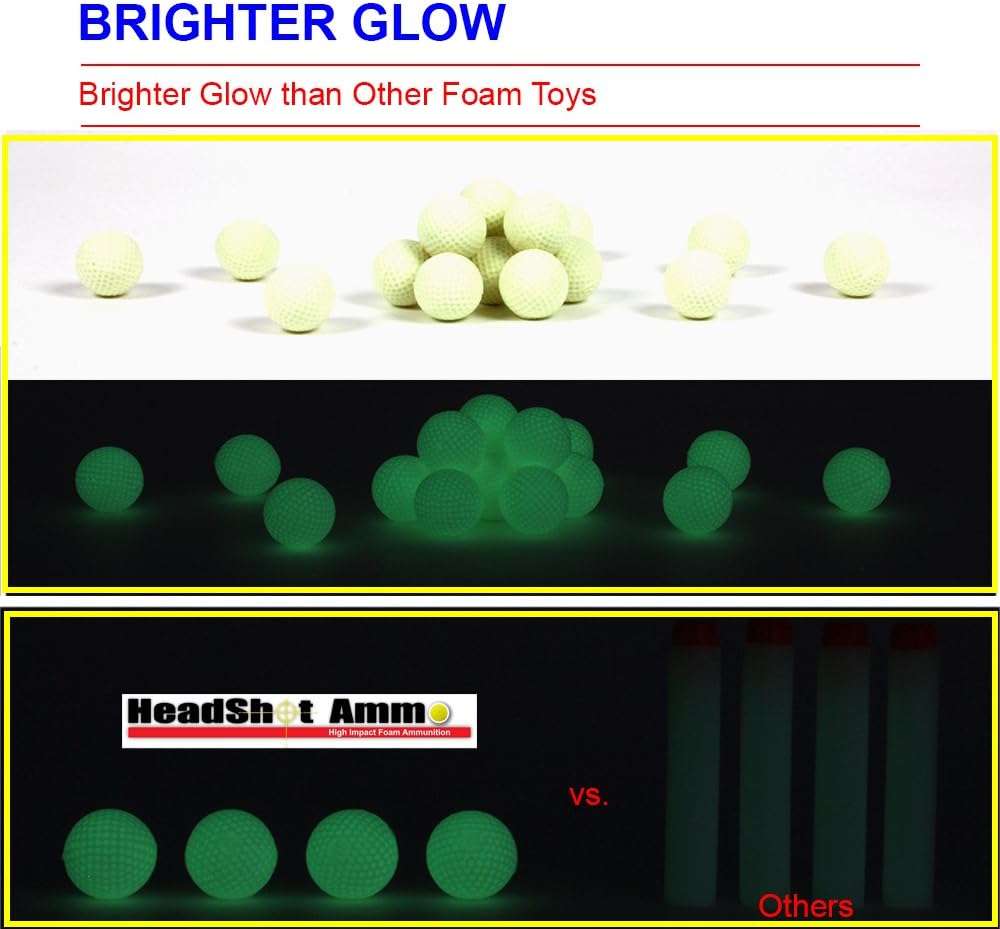 glow in the dark nerf rival balls