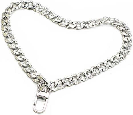 silver chain purse strap