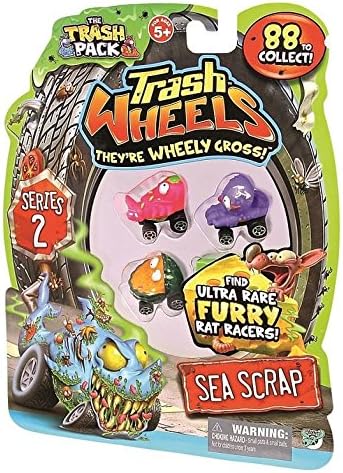 Trash Pack Series 2 Trash Wheels Sea Scrap Vechicles 4-pack