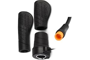 FRDHEE Half Twist Throttle, Electric Bike Right Handle 20X Half Handle Twist Throttle Conversion Kit 12V/24V/36V/48V/60V/72V for Ebike MTB Conversion Kit Parts