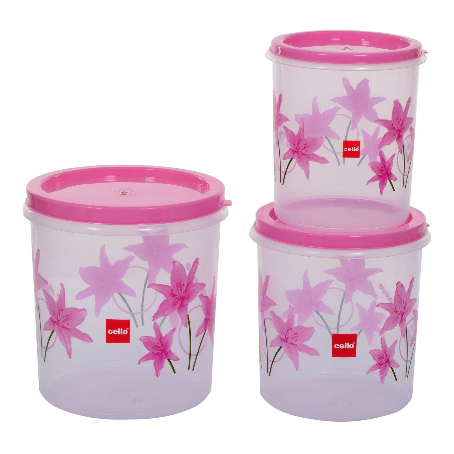 Buy Cello Nature Fresh Plastic Container Set 3 Piece, 5 LTR 7 LTR