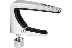 Aroma Guitar Capo Adjustable Tension Performance Capo for 6 Strings Acoustic Electric Guitars