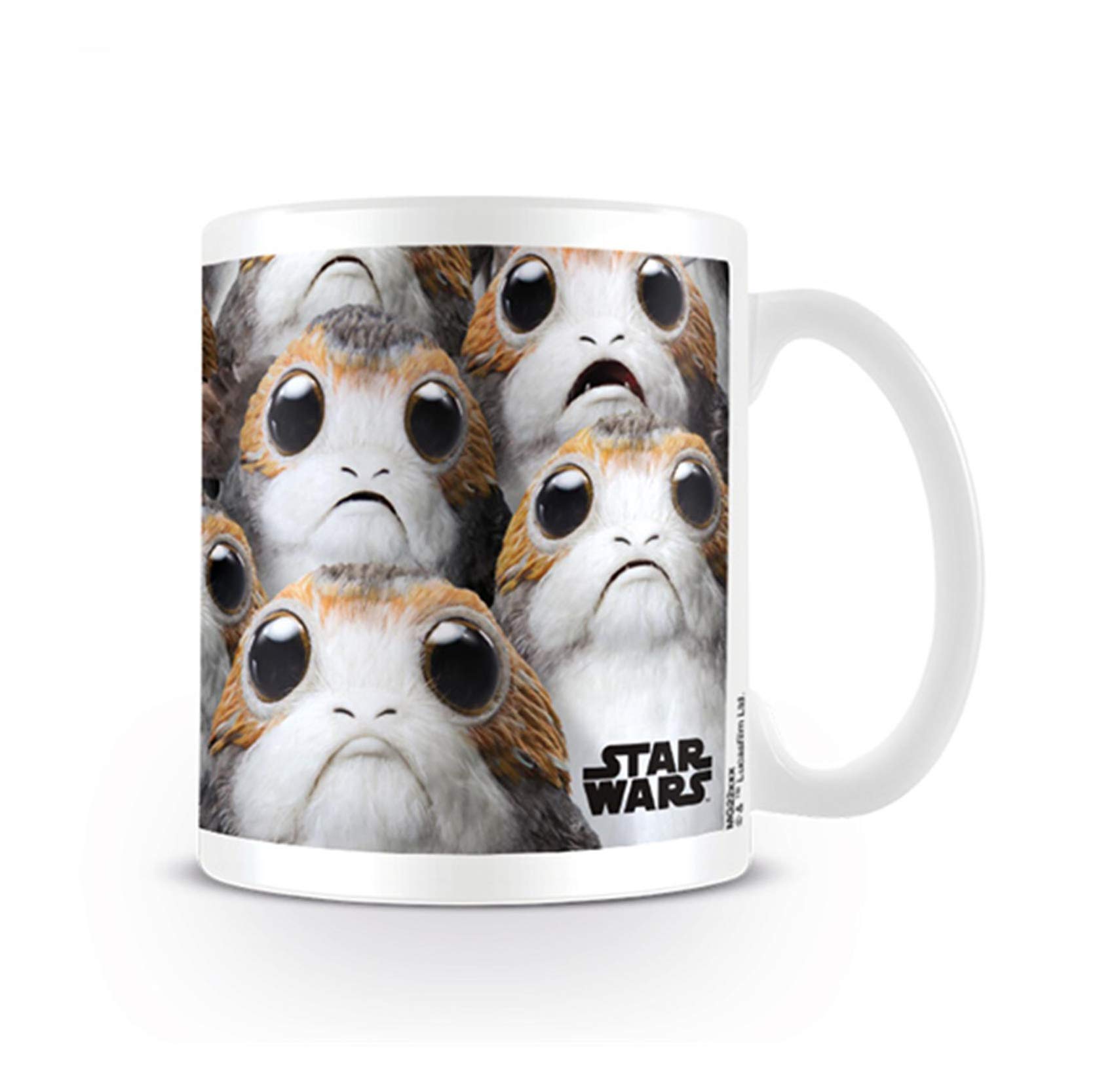 Star Wars MG24937 Coffee The Last Jedi Many Porgs Mug, Ceramic, Multi-Colour, 315 ml