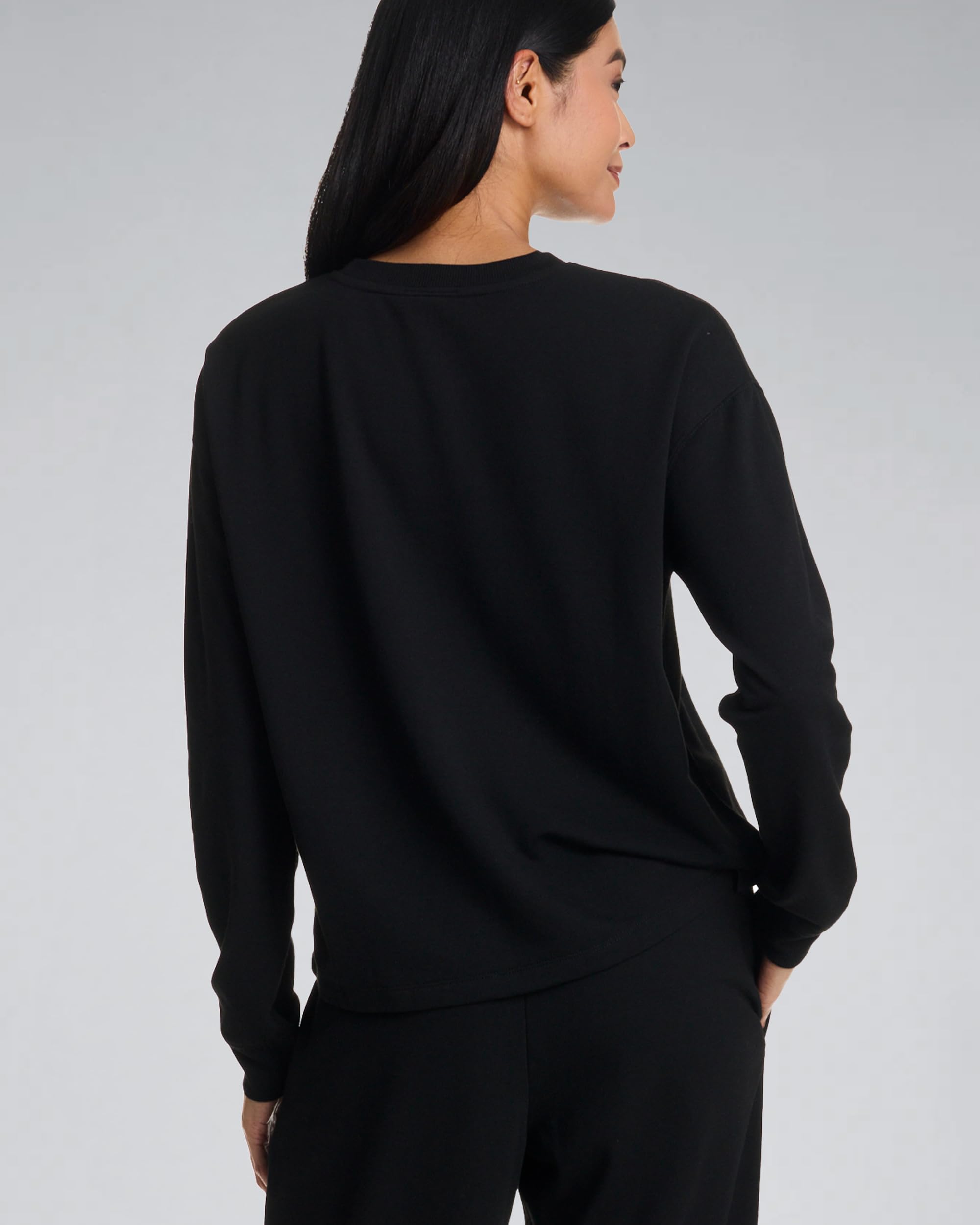 U.S. Polo Assn. Lounge Set Women, Athleisure and Lounge Pajama Sets for Women 2 Piece (Black, Medium)