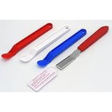 Scotty Peelers Label & Sticker Remover - 3 Plastic Red, White, Blue and 1 Metal Blade with Cover