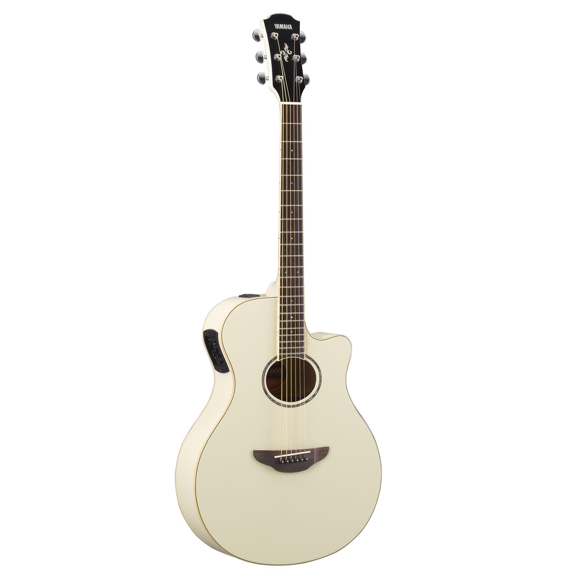 Yamaha APX600 VW Thin Body Acoustic-Electric Guitar, Vintage White