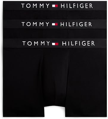 Herren 3er Pack Boxershorts Briefs mit Logobund, Schwarz (Black/Black/Black), S