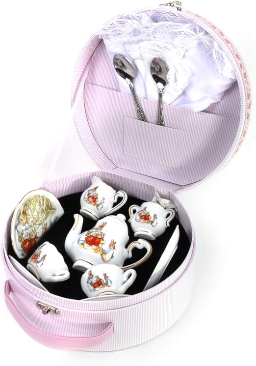 peter rabbit tea set in picnic basket