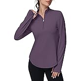 GGOV Women's Golf Polo Long Sleeve Workout Tops V Neck UPF 50+ Sun Protection Quick Dry Lightweight Active Tennis Shirts