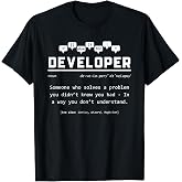 Developer Definition Funny Software Engineer T-Shirt