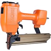 KAMSIN N851 16 Gauge Pneumatic Heavy Duty Construction Stapler | 7/16" Medium Crown Upholstery Staple Gun with Safety Frame, Accepts 1" to 2" Length Staples for Furniture Making, Subflooring