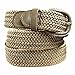 Luxury Divas Beige Braided Elastic Stretch Belt Size XXX-Large