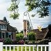Ashman Deck Hook, Double Forged Solid Metal Single Piece Rod, Ideal for Bird Feeders, Plant Hangers, Coconut Shell Hanging Baskets,Lanterns, Wind Chimes and Suet Basket