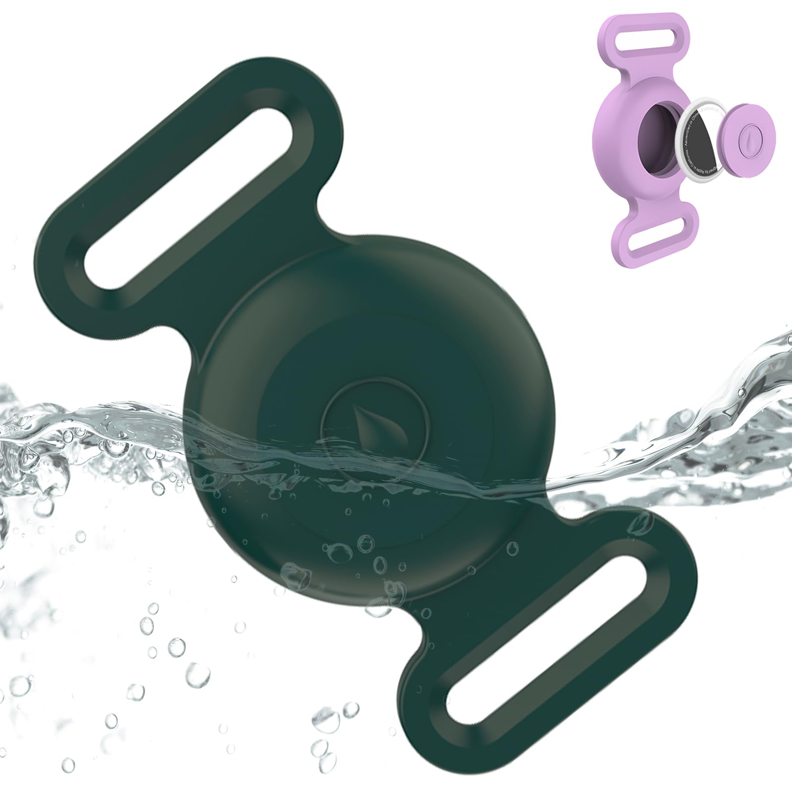 Waterproof Airtag Dog Collar Holder Compatible with
