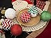 iPEGTOP Christmas Balls Ornaments - 24ct Shatterproof Glitter Swirl Color Painting Ball Baubles for Holiday Wedding Party Christmas Tree Decorations - Red Green and White -70mm/2.76