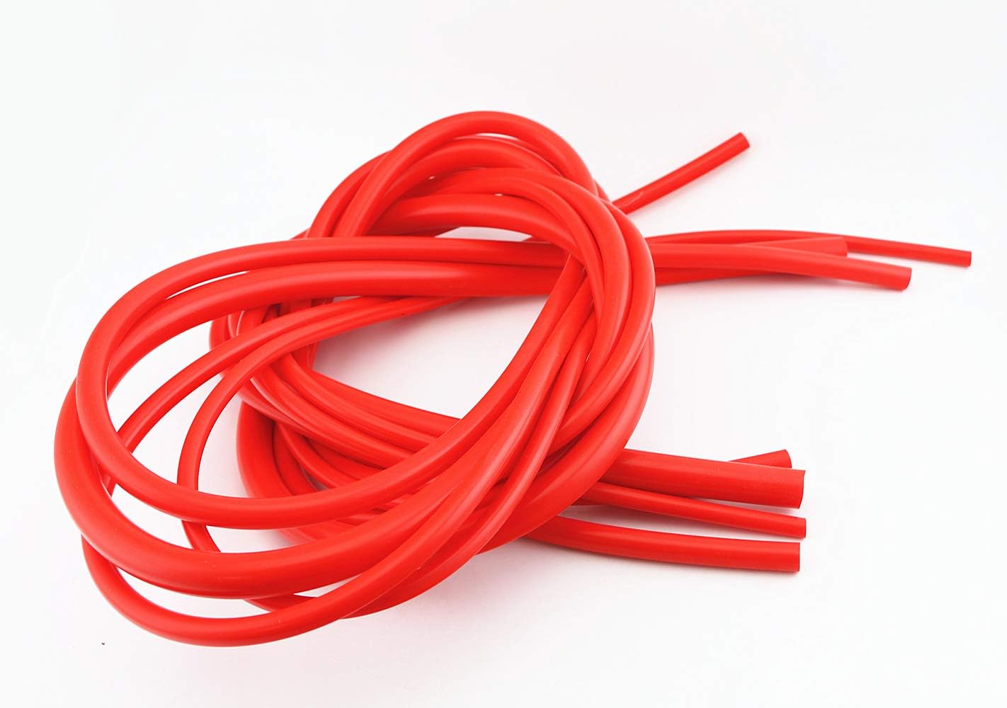 QIKE Universal 4mm/6mm/8mm/12mm /Inner Diameter High Performance Silicone Vacuum Hose Tube Kit (red, 4size): Automotive