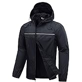SWISSWELL Mens Rain Jacket & Coats Packable Lightweight Waterproof Windbreaker Hooded for Golf Cycling Hiking