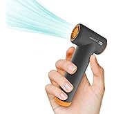 Handheld Portable Turbo Fan, 85000RPM Super High-speed Fan with 4-speed, 4000mAh, USB-C Rechargeable Personal Battery Operated, Mini Small Pocket Design for Travel/Outdoor/Vacation/Concert/Gift, Grey