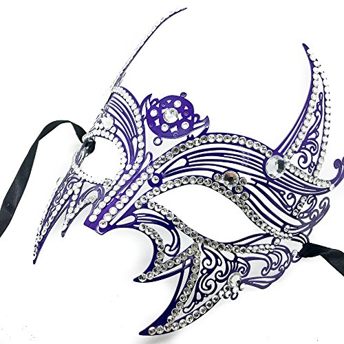New Wolverine Men's Mask Laser Cut Venetian Halloween Unisex Masquerade Mask Costume Extravagant Inspire Design - Purple