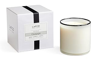 LAFCO New York Signature Candle - 90-Hour Burn Time - Reusable, Hand Blown Glass Vessel - Made in The USA