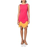 Trina Turk Womens Colorblock Sheath Dress
