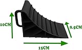 HowseHold Wheel Chocks Set of 2 with Handles Tyre Saver 15x10x8.5 cm view 2