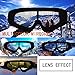 BaKee Ski Goggles 3 Pack, Snowboard Goggles for Kids Boys Girls Youth Men Women, with 100% UV400 Protection, Wind Resistance, Anti-Glare Lens (Include Cleaning Cloth)