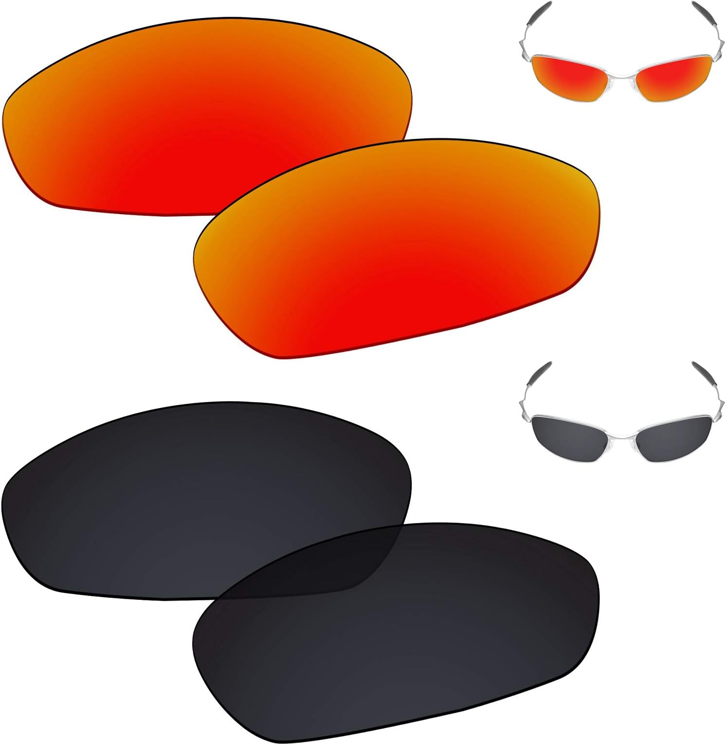Replacement Lenses for Oakley Whisker Sunglasses - Multiple Choices