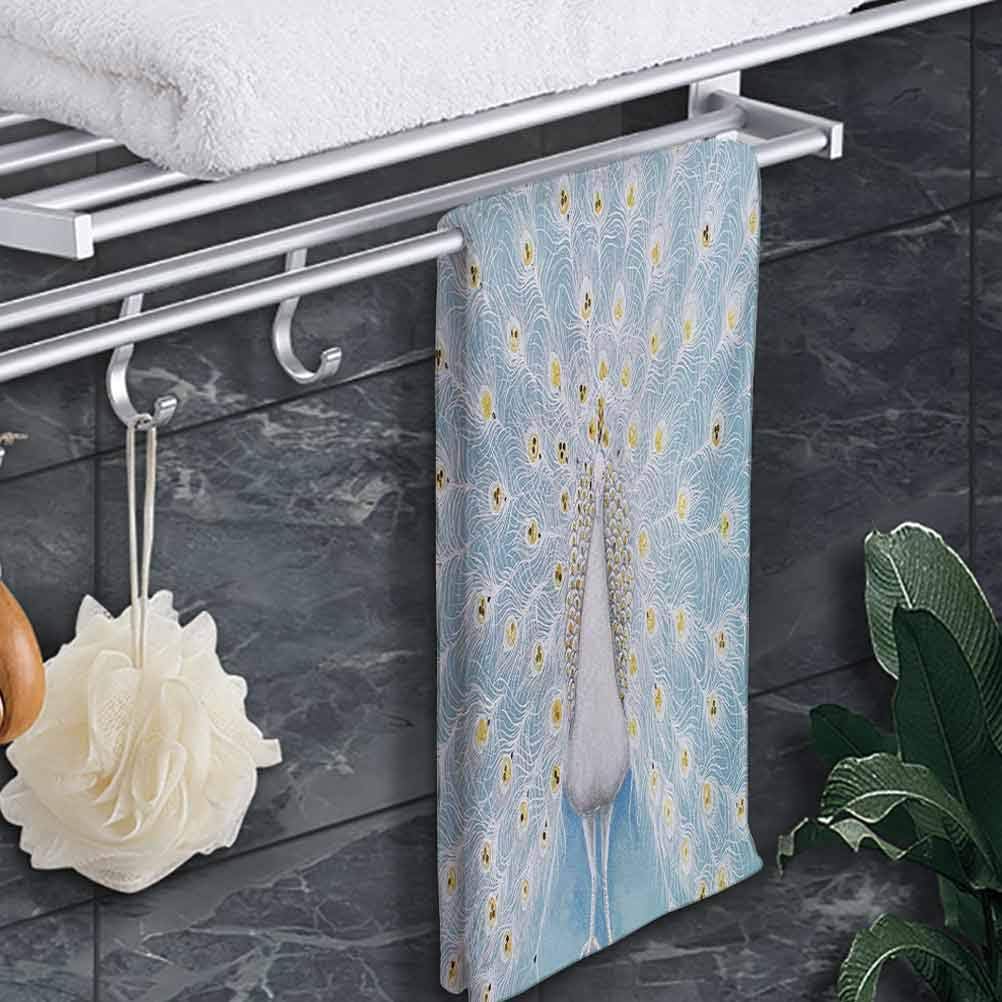 prunushome Baby Towel Peacock Towels for Newborn Peacock