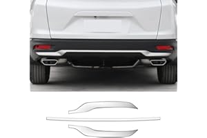 Bercicci 3PCS Rear Bumper Protector Guard Cover Molding Trim for 2022 2021 2020 Honda CRV Accessories Stainless Steel Material Mirror Silver