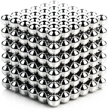 MONOLIT DIY Magnetic Balls, Magnetic Sculpture Toy for Development of Intelligence and Stress Relief, Fun Office Toy (216 Small Balls - 5mm), Desktop Toy
