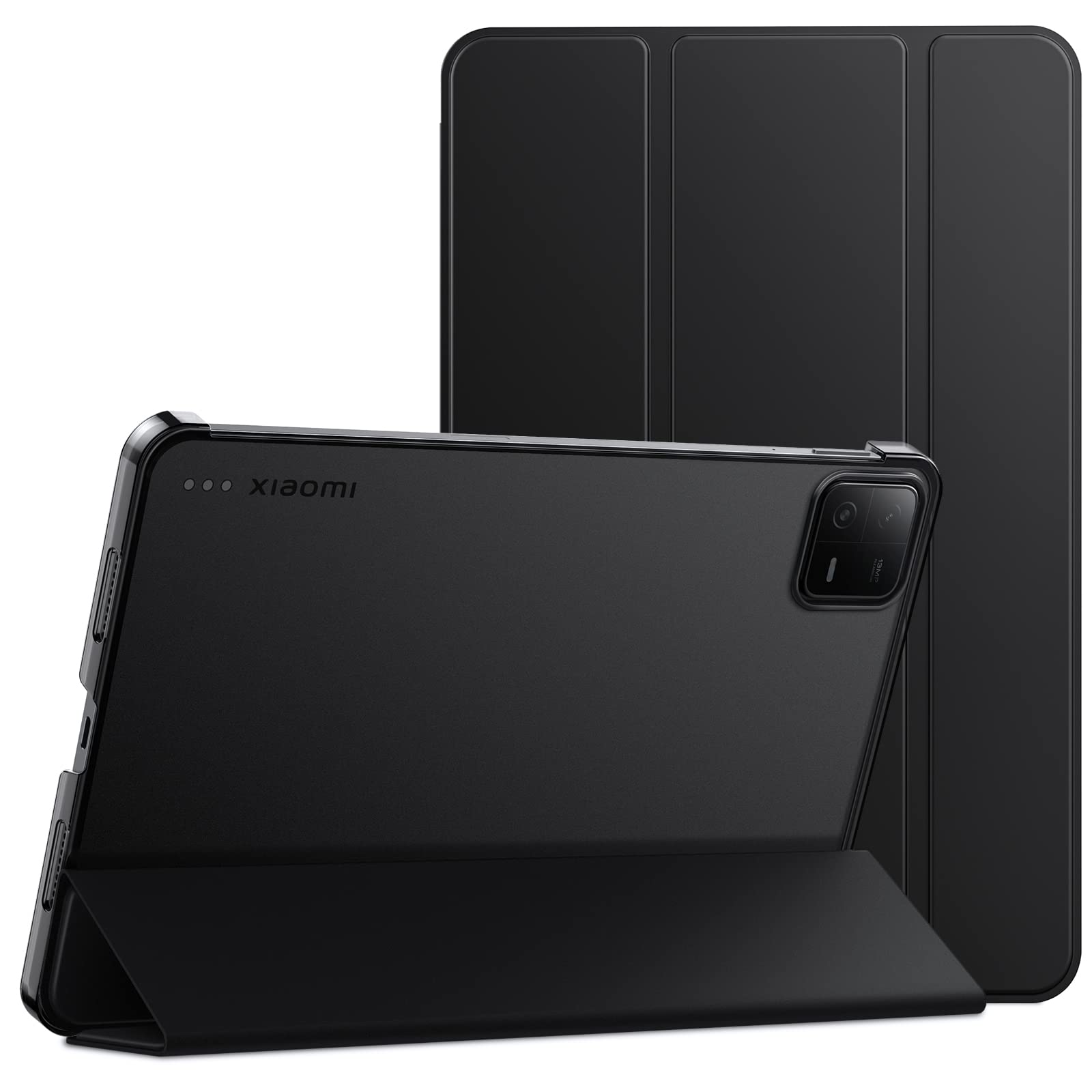 JETech Case for Xiaomi Mi Pad 6/6 Pro (11-Inch, 2023 Model, 6th Generation), Slim Stand Hard Back Shell Cover with Auto Wake/Sleep (Black) — image 1
