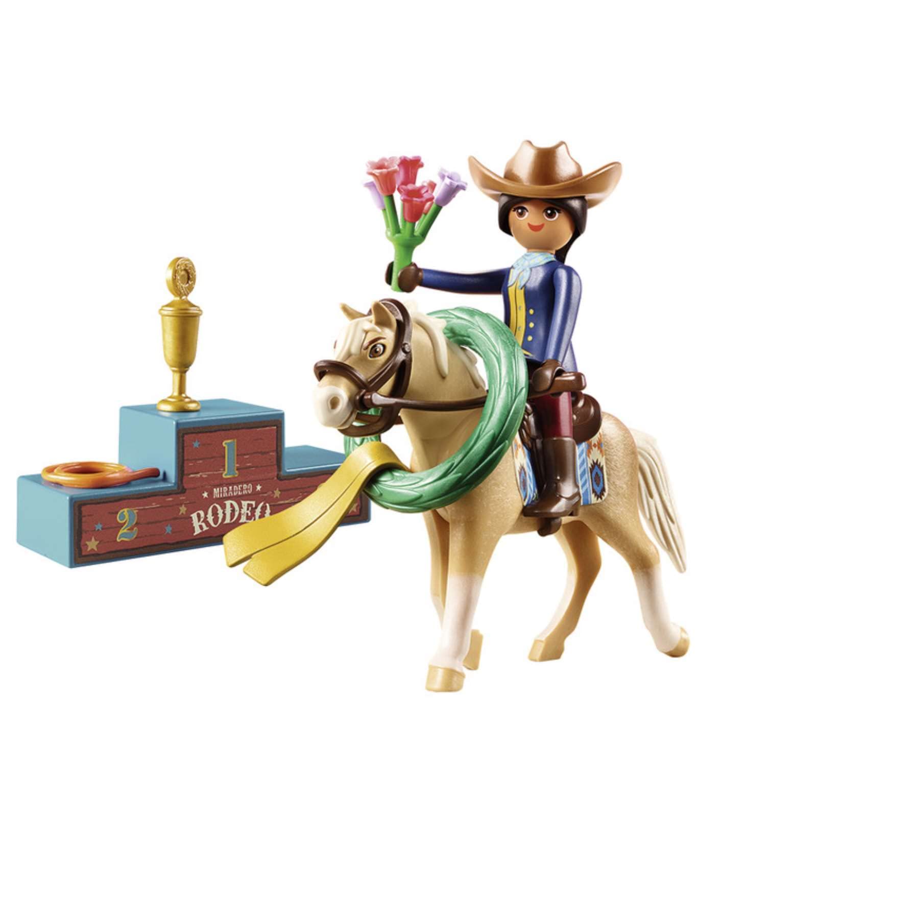 PLAYMOBIL DreamWorks Spirit Untamed 70698 Rodeo Abigail, for Children Ages 4+