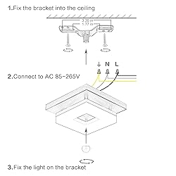 Anmaice 8in 8Watt Flush Mount led Ceiling Light
