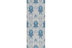 YANENDIE Lotus Flower Yoga Mat Towel 73x27 Inches, Non-Slip Sweat Absorbent Microfiber Hot Yoga Towel for Mat, Quick Dry Yoga