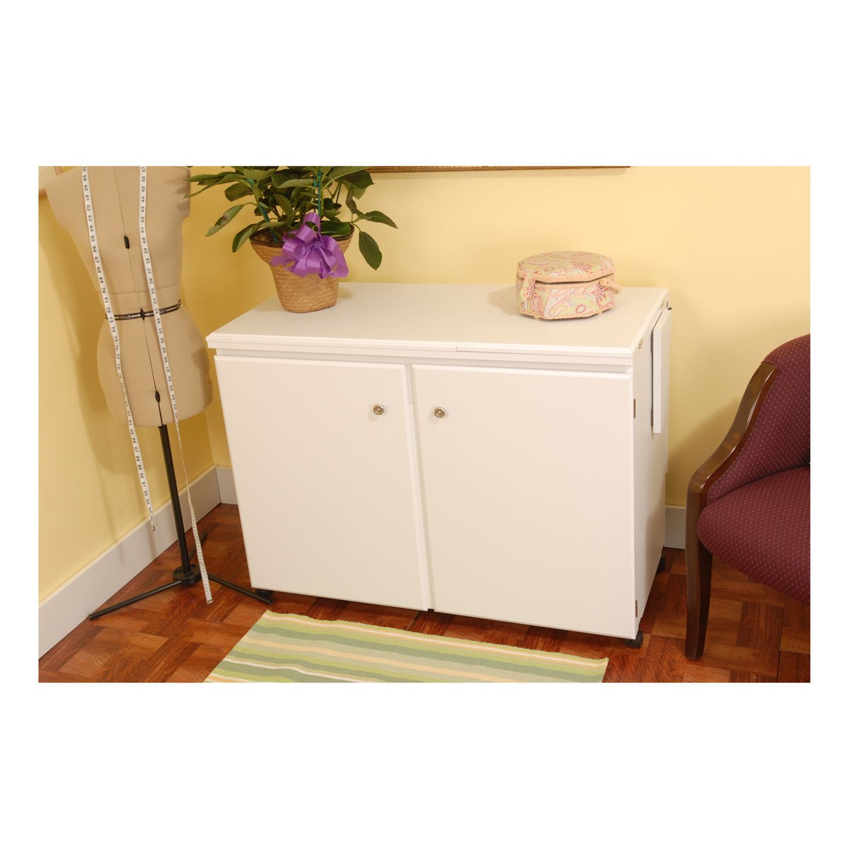 Amazoncom Arrow Cabinet 98701 Bertha Sewing Cabinet White Amazoncom Arrow Cabinet 98701 Bertha Sewing Cabinet White