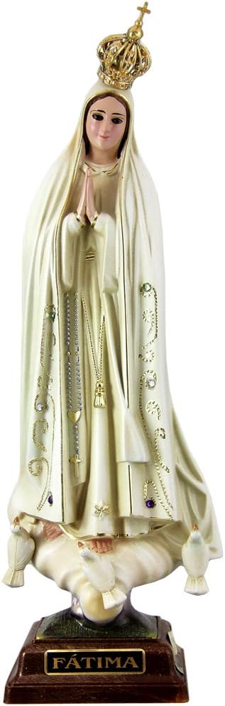 11 Inch - 28 cm Our Lady of Fatima Statue Religious Figurine Virgin Mary Madonna #1025V