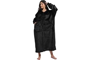 NIMOJIRO Wearable Blanket,Winter Oversized Blanket Hoodie With Huge Pockets Comfortable Soft And Fluffy for Adult Women Men…