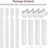 SHUOMAO 4-Pack Integrated Fridge Door Brackets Slider Kit Universal view 7