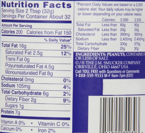 Adams Natural Peanut Butter Creamy - Image 2