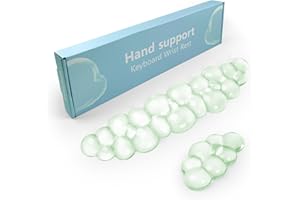 KEPUTAIER Gel Cloud Keyboard and Mouse Wrist Rest, Cute Wrist Support and Arm Support Keyboard Rest for Keyboard and Mouse Typing Pain Relief，Suitable for Office/Computer/Laptop/Gaming （Green）